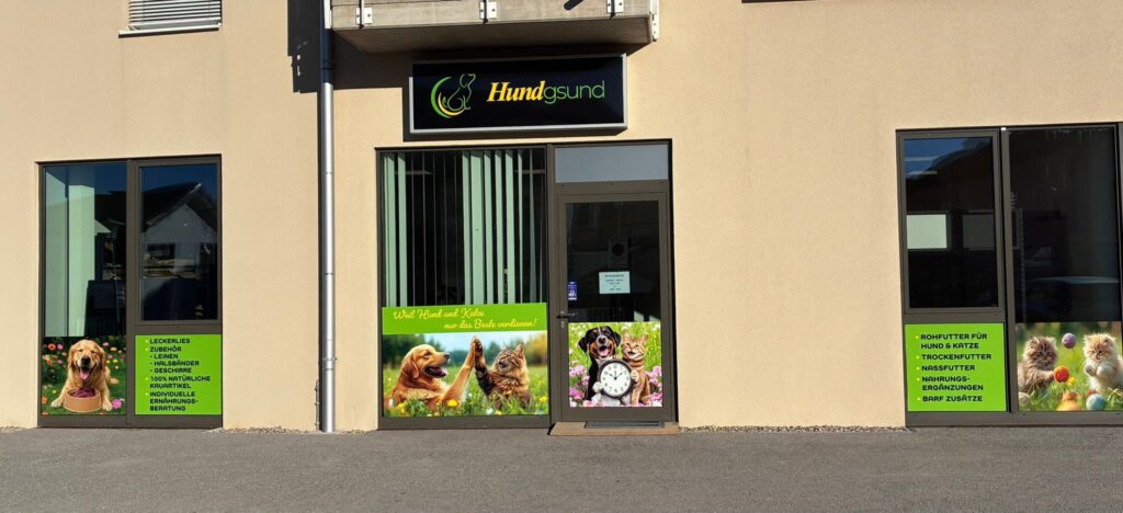 Außenansicht der hundgsund Filiale in Gratwein